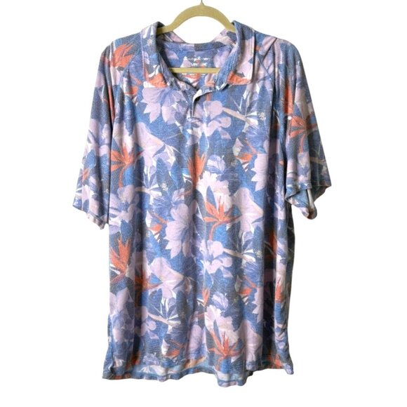 Tommy Bahama Other - Tommy Bahama IslandZone Polo Shirt Rainforest Floral Short Sleeve Mens Size XXXL